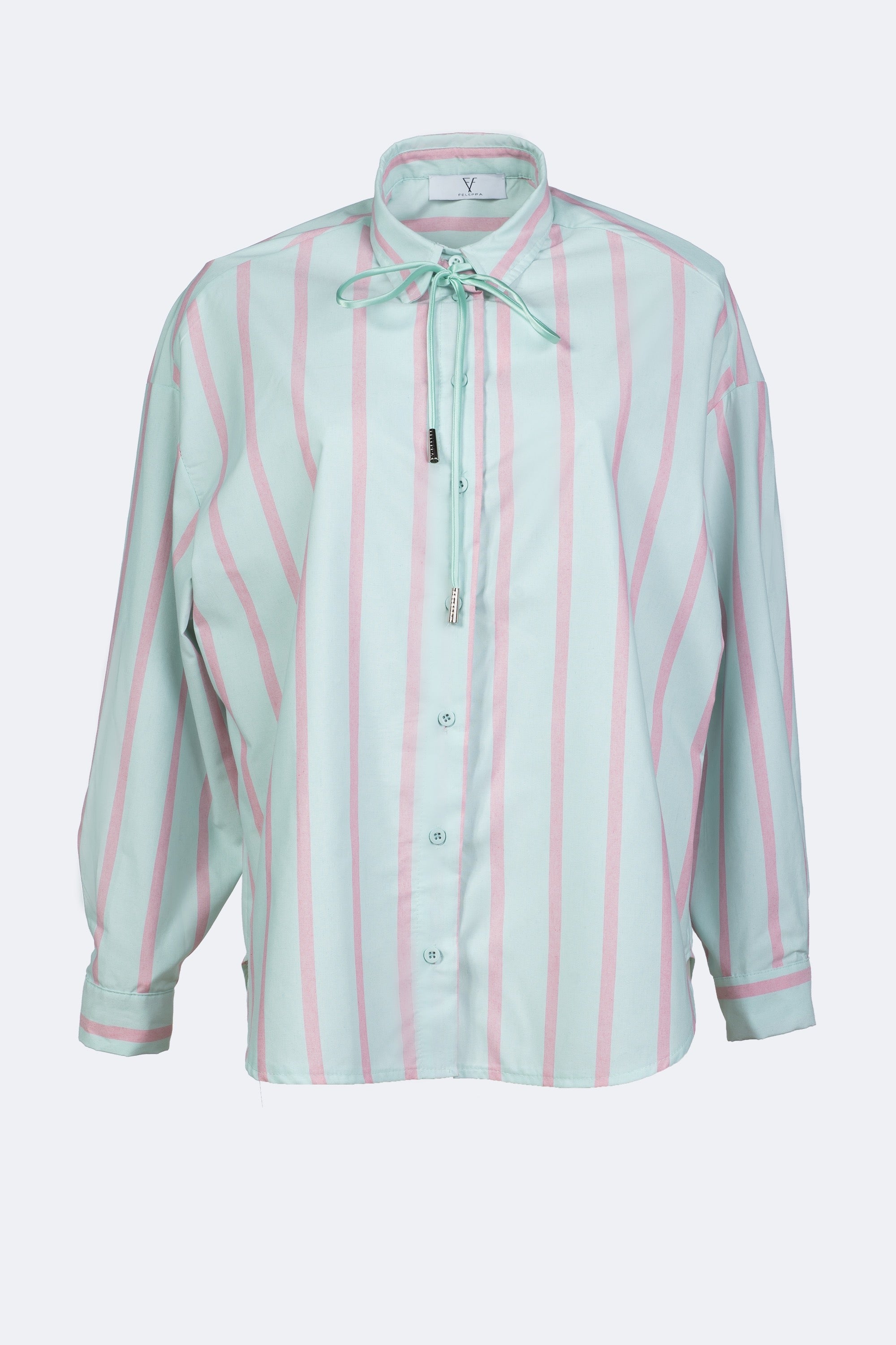 BALTIMORE - Camicia over a righe rosa